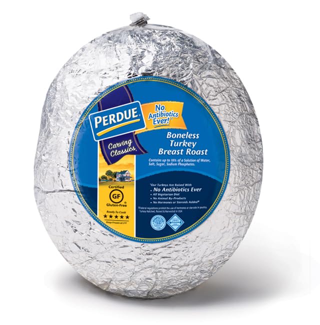 Perdue Farms Skin On Ready to Cook Turkey Breast Foil, 9.5 Pound -- 2 per case.