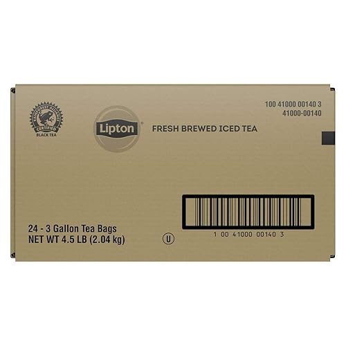 Lipton Black Unsweetened Iced Tea Bags, Makes 3 Gallons, 24 Count