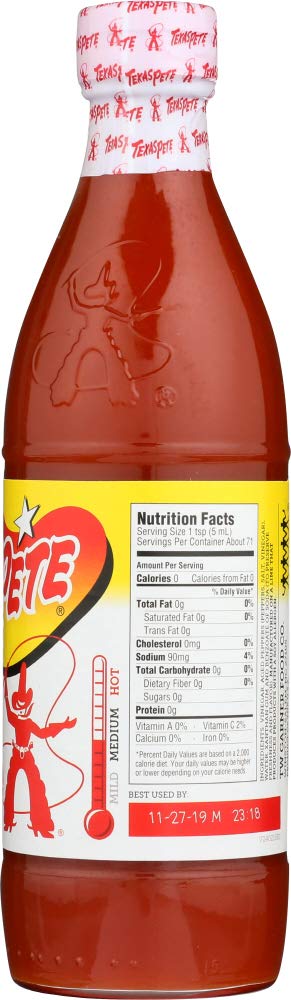 Texas Pete Original Hot Sauce (Pack of 3) Large 12 oz Bottles by Texas Pete
