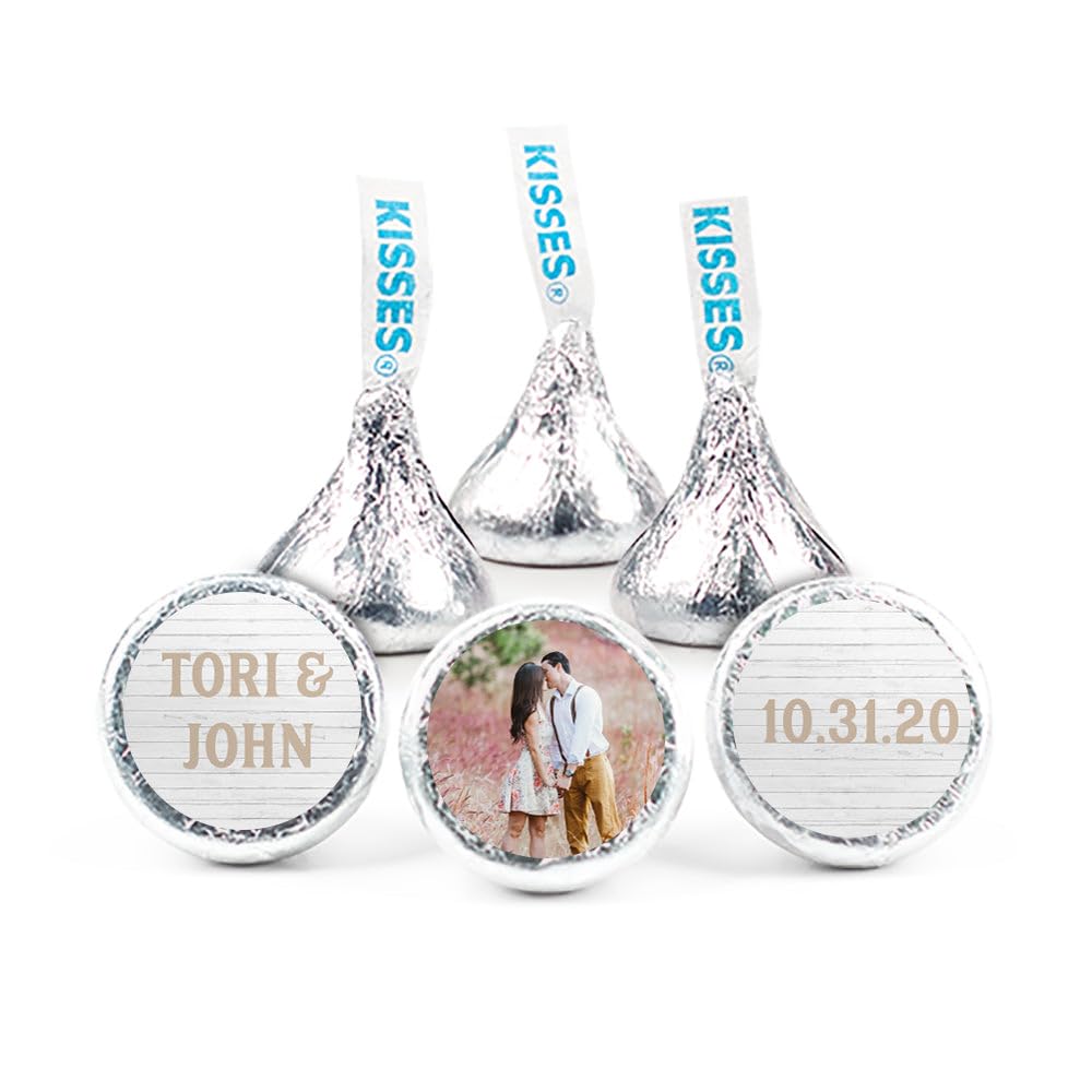 108ct Custom Wedding Stickers for Kisses - Add Your Photo - Stickers Only