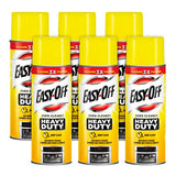 Easy-Off Heavy Duty Oven Cleaner, Regular Scent 87 oz (6 Cans x 14.5 oz)
