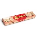 Sperlari Torrone Traditional Italian Candy - Gourmet Hard Nougat With Lemon, Vanilla & Crunchy Chopped Hazelnuts - Full Size Imported European Candy