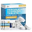 COLETTI Coffee Pot Cleaner - Coffee Percolator Cleaner, Coffee Cleaning Tablets - Descaler for Stainless Steel Percolator, Moka Pot, French Press