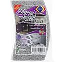 Shiny Steel Stainless Steel Cleaning Scrubber Pad, 2-in-1, Non-Scratch, Silver (6 Pack)