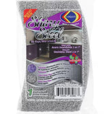Shiny Steel Stainless Steel Cleaning Scrubber Pad, 2-in-1, Non-Scratch, Silver (6 Pack)