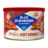 Blue Diamond Almonds, Made with Mike’s Hot Honey Infused with Chilies For a Perfect Sweet and Spicy Snack Nut Combination, 6oz. Can
