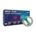 Microflex 93260100 93-260 7.8 Mil Triple-Layer Disposable Neoprene and Nitrile Blend Gloves