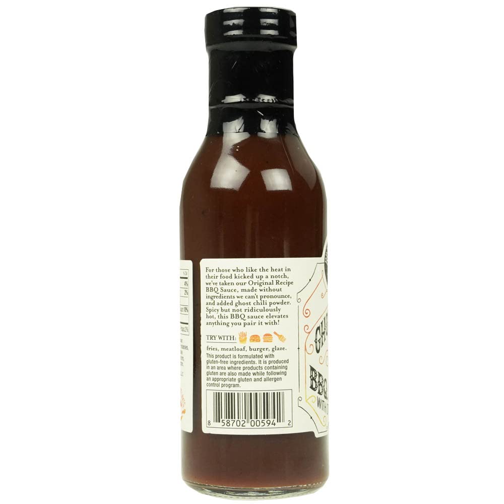 Brownwood Farms BBQ Sauce, Sweet & Tangy, Ghost Pepper, 14 oz