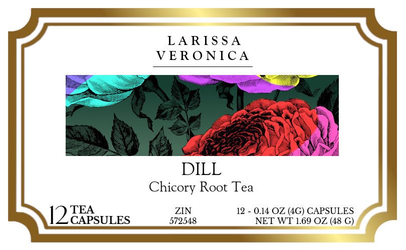 Dill Chicory Root Tea (Single Serve K-Cup Pods) (12 pods, ZIN: 572548) - 3 Pack