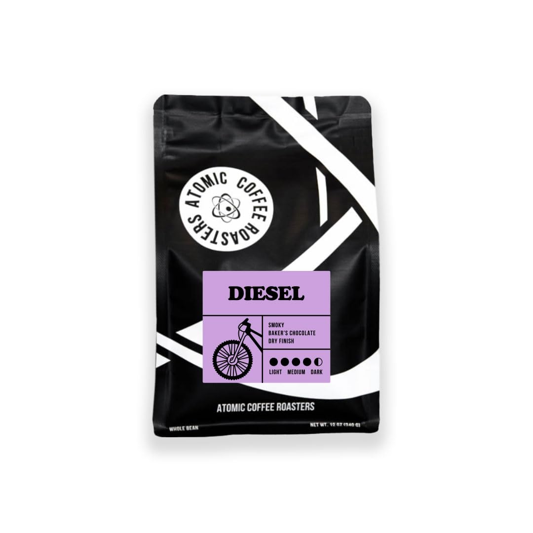 Atomic Coffee Roasters - Diesel Dark Roast, Whole Bean, 12 oz