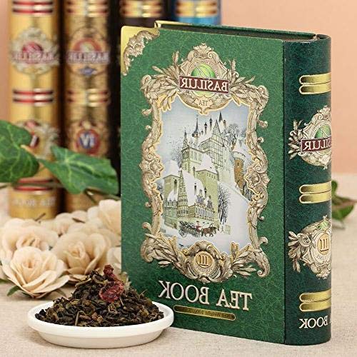 Basilur tea-book collection, pure Ceylon black and green teas, collectable metal caddy, loose leaf teas, make approx 100 cups, Vol 2 (Gold) & Vol 3