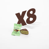 20 count | Mini Dubai chocolate & candy - 6 mini Dubai bar 27 g and 8 Dubai candy 13 g - 6 Dubai pistachio ball - amazing Gift Box