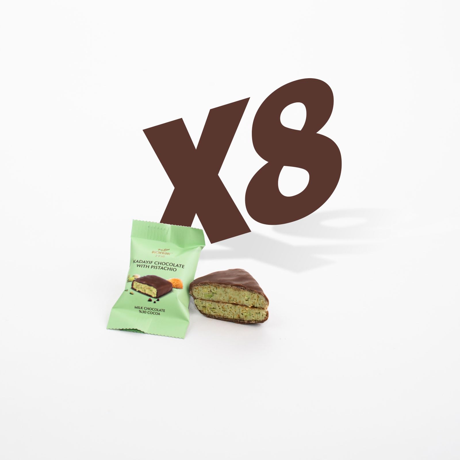 20 count | Mini Dubai chocolate & candy - 6 mini Dubai bar 27 g and 8 Dubai candy 13 g - 6 Dubai pistachio ball - amazing Gift Box