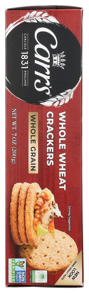 Carrs Whole Wheat Crackers 7.0 OZ (Pack of 12)