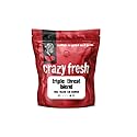 Crazy Fresh Triple Threat Whole Bean Coffee, 2 lb, Dark Roast Blend, Dark Chocolate, Bold Winey Finish, Full Bodied