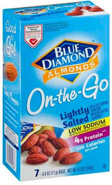 Blue Diamond Lightly Salted Almonds 100 Calorie Bags (Case of 6)
