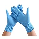 Safeguard Nitrile Disposable Gloves, Powder Free, Food Grade Gloves, Latex Free, 100 Pc. Dispenser Pack, X-Large Size, Blue