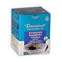 Teeccino Dandelion Blueberry Vanilla Herbal Tea, 10 Count - Rich & Roasted Herbal Tea That’s Caffeine Free & Prebiotic for Natural Energy, Coffee