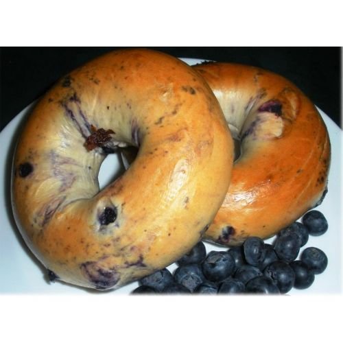 Burry Foodservice Thaw and Sell Sliced Blueberry Bagel, 4 Ounce -- 36 per case.