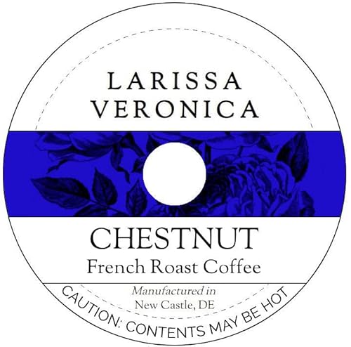 Chestnut French Roast Coffee (Single Serve K-Cup Pods) (Gourmet, Naturally Flavored, Whole Coffee Beans) (12 pods, ZIN: 571943)