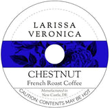 Chestnut French Roast Coffee (Single Serve K-Cup Pods) (Gourmet, Naturally Flavored, Whole Coffee Beans) (12 pods, ZIN: 571943)