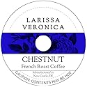 Chestnut French Roast Coffee (Single Serve K-Cup Pods) (Gourmet, Naturally Flavored, Whole Coffee Beans) (12 pods, ZIN: 571943)