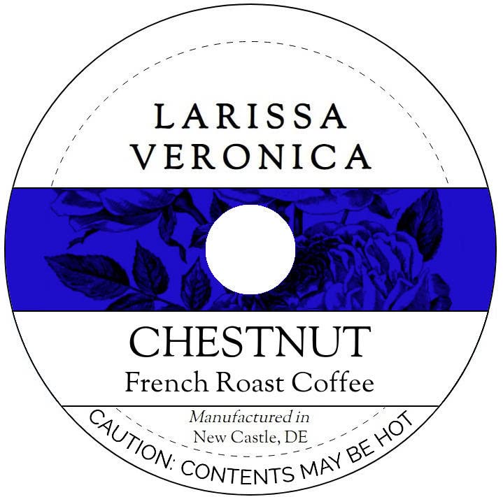Chestnut French Roast Coffee (Single Serve K-Cup Pods) (Gourmet, Naturally Flavored, Whole Coffee Beans) (12 pods, ZIN: 571943)
