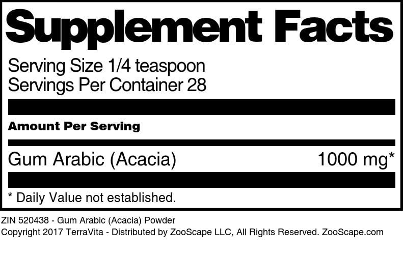 Gum Arabic (Acacia) Powder (1 oz, ZIN: 520438)