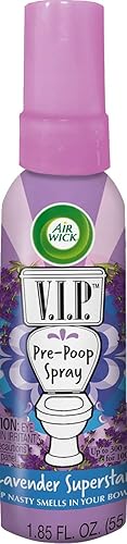 Air Wick V.I.P Toilet Perfume Spray, Lavender Superstar, 1.85oz, Air Freshener