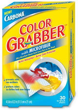 Carbona Color Grabber™ | Protects Laundry from Color Runs or Bleeds | Mix Whites & Colors | in-Wash Dye Grabbing Sheets | 30 Count Per Box, 4 Pack