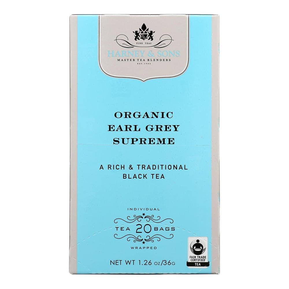 Harney & Sons Organic Earl Grey Supreme Teabags (120 count case)