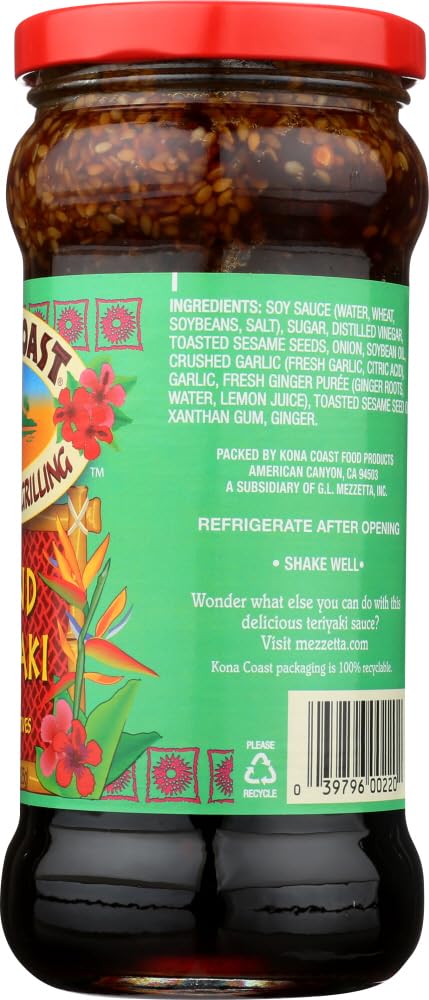 (Pack of 3) Kona Coast Island Teriyaki Sauce, 15 Ounce ea by Kona Coast