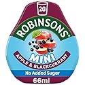 Robinsons Mini Apple & Blackcurrant On-The-Go Squash 66ml (Pack of 2)