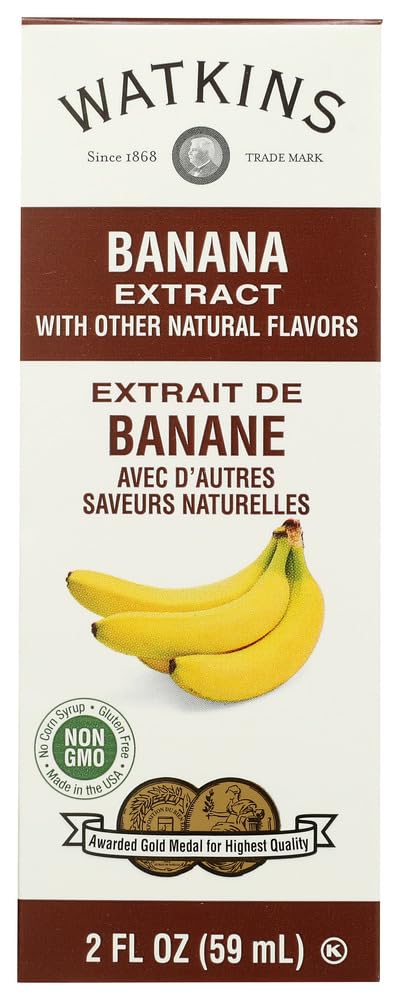 Watkins Extract 2oz Bottle (Pack of 3) Choose Flavor Below (Imitation Banana)