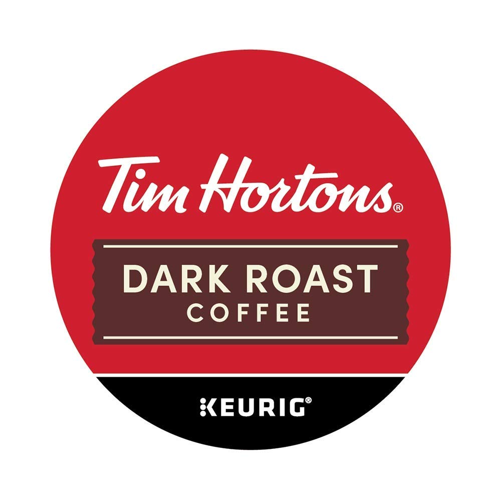 Tim Hortons Dark Roast Coffee, Single-Serve K-Cup Pods Compatible with Keurig Brewers, 24ct K-Cups