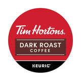 Tim Hortons Dark Roast Coffee, Single-Serve K-Cup Pods Compatible with Keurig Brewers, 24ct K-Cups