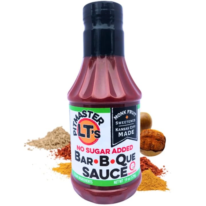 Pitmaster LT's Zero Sugar Added, Monk Fruit Sweetened | NO: Sucralose, Corn Syrup, Erythritol | Diabetic Friendly | NO: Gluten, Preservatives, Soy |