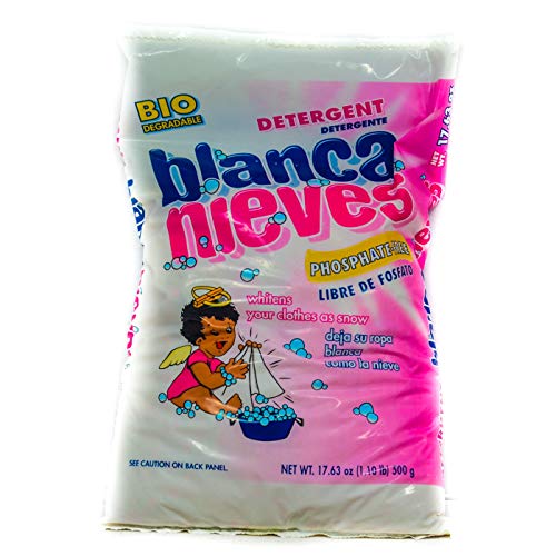 BLANCA NIEVES Powder Laundry Detergent - Phosphate Free | Biodegradable - 17.63 Oz. (500 g) Package (4)