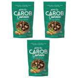 Missy J's Organic Carob Covered Cashews 8 Oz 3 Pack, Vegan Gluten Free, Substitute for Chocolate, Perfect for Snacks and Treats