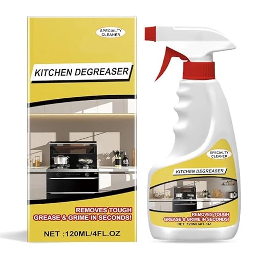 Powerful Kitchen Degreaser - Spray, Wipe, Shine - No Rinse Needed! Tough On Grease, Gentle on Surfaces - Your Kitchen’s New Best Friend, Kitchen