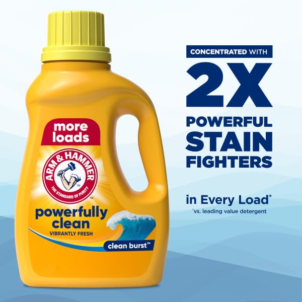 ARM & HAMMER Clean Burst, 110 Loads Liquid Laundry Detergent, 110 fl oz