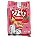 Glico Pocky, Strawberry Cream Covered Biscuit Sticks (9 Individual Bags), 3.81 oz