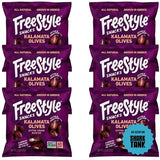 Freestyle Snacks Olive Snack Packs - As Seen on Shark Tank - Single Serve - Fresh Pitted Kalamata Olives, Grown in Greece, All Natural, Non-GMO