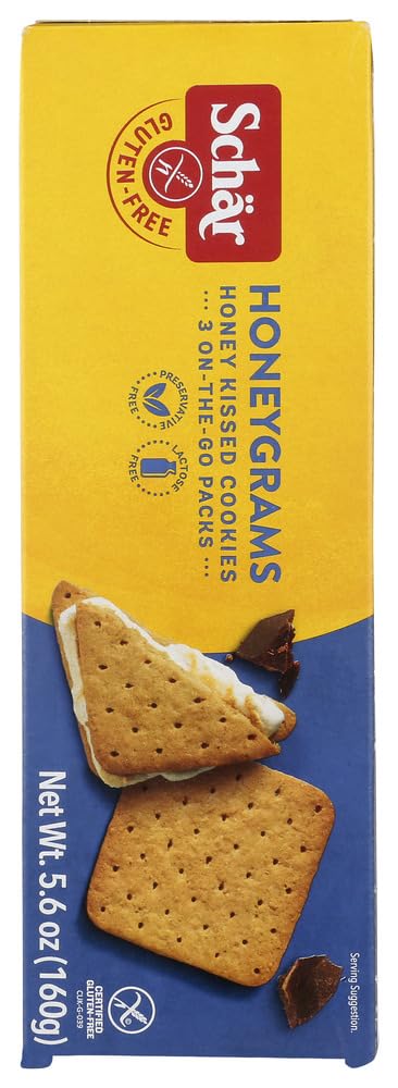 Schar Cookie Honeygrams, 5.6-ounce 2pack
