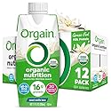Orgain Organic Nutritional Shake, Vanilla Bean - Meal Replacement, 16g Protein, 20 Vitamins & Minerals, Gluten Free, Soy Free, Kosher, Non-GMO, 11