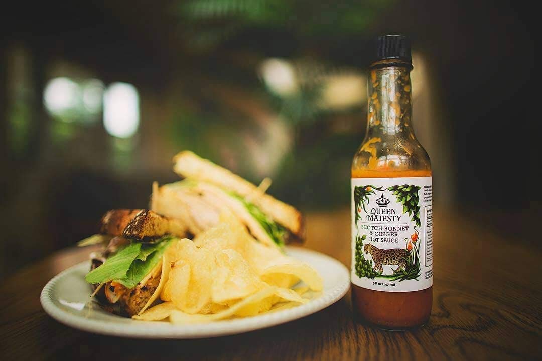 Queen Majesty Hot Sauce - Scotch Bonnet & Ginger Hot Sauce, 5 Fl Oz (2 Pack) - All Natural, Vegan, Gluten Free, Sugar Free, Made in the USA, Featured