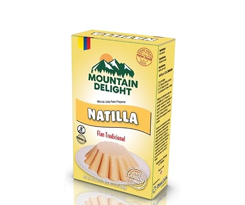 Mountain Delight - Colombian Baking Mix - Variety of Traditional Flavors - 12 oz (340g) Each (Natilla Plain)