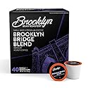 Brooklyn Beans Brooklyn Bridge Blend Gourmet Coffee - Compatible with Keurig 2.0 K Cup Brewers, 40 Count, Rich and Bold Medium Roast