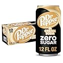 DR PEPPER and Cream Soda Zero Sugar, 12 fl oz cans, 12 pack