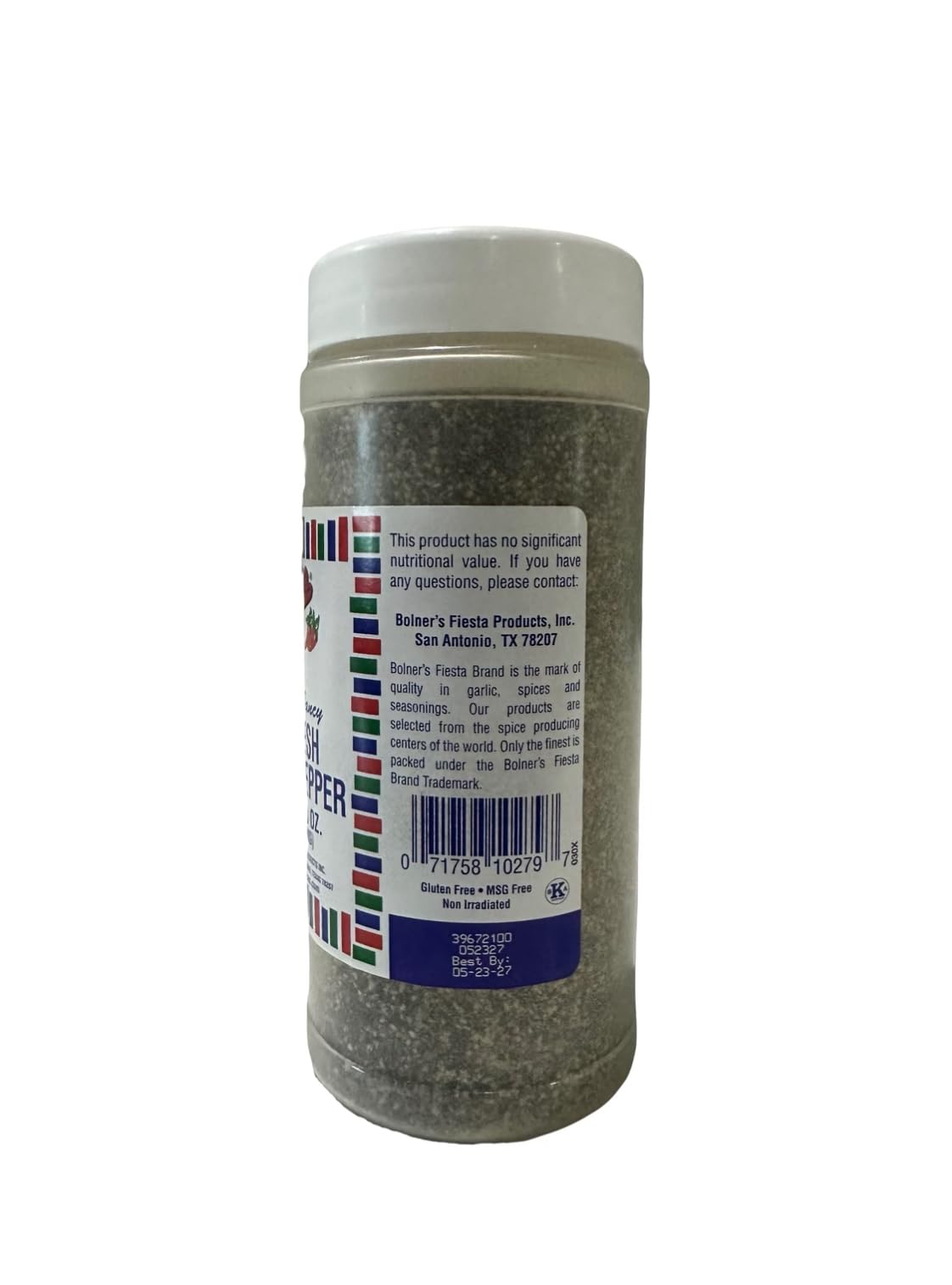 Bolner's Fiesta 16 Mesh Black Pepper 8 oz